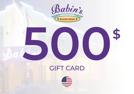 Babin's Seafood House Gift Card 500 USD
