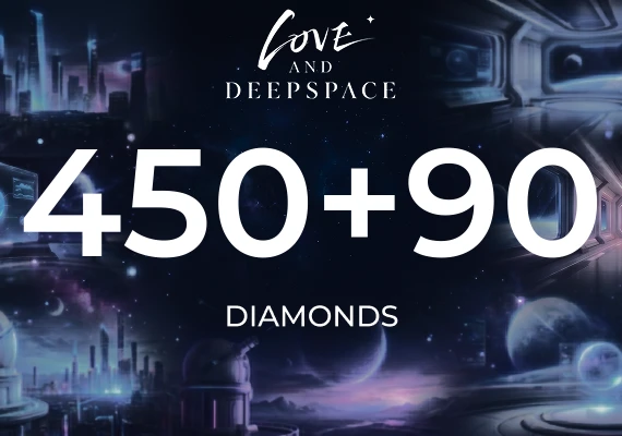 Love and Deepspace - 450 Crystals+90 Diamonds 