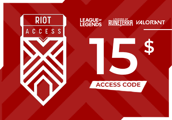 Riot Access Code 15 USD Riot Access Code 15 USD