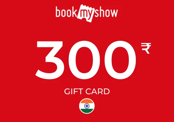 BookMyShow Gift Card 300 INR