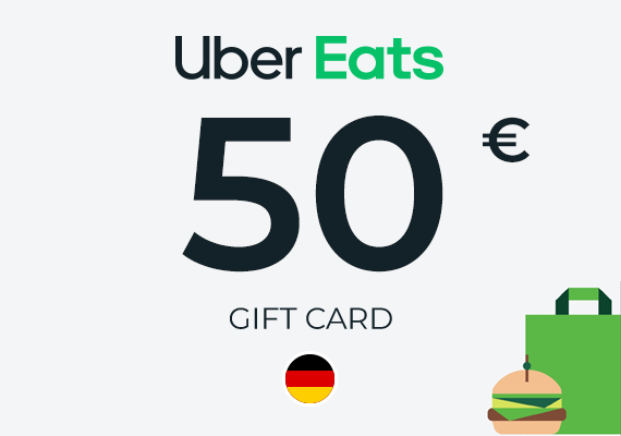 Uber Eats Gift Card 50 EUR (DE) Uber Eats Gift Card 50 EUR (DE)