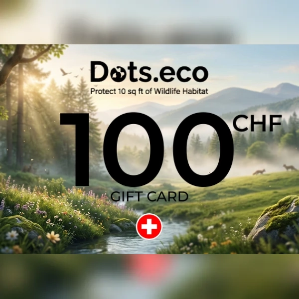 Dots.eco - Protect 10 sqf of Wildlife Habitat Gift Card 100 CHF Key - SWITZERLAND