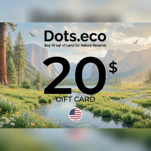 Dots.eco - Buy 10 sqf of Land for Nature reserve Gift Card 20 USD Key - UNITED STATES