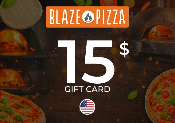 Blaze Pizza Gift Card 15 USD