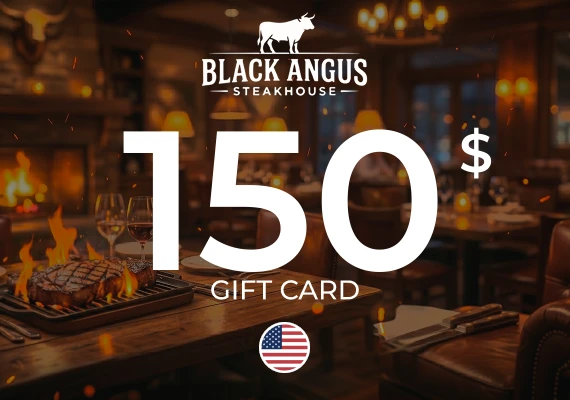 Black Angus Gift Card 150 USD 