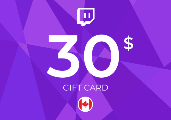 Twitch Gift Card 30 CAD