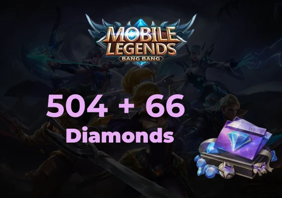 Mobile Legends 504 Diamonds + 66 Bonus