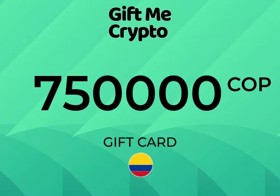 Gift Me Crypto Gift Card 750000 COP