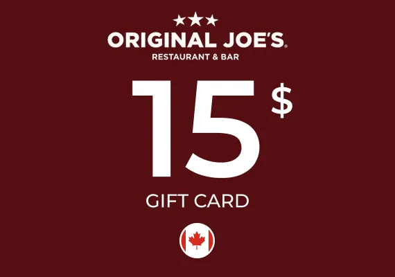 Original Joe's Gift Card 15 CAD