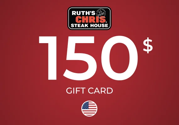 Ruth's Chris Steak House Gift Card 150 USD