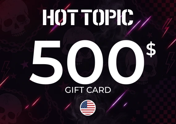 Hot Topic Gift Card 500 USD