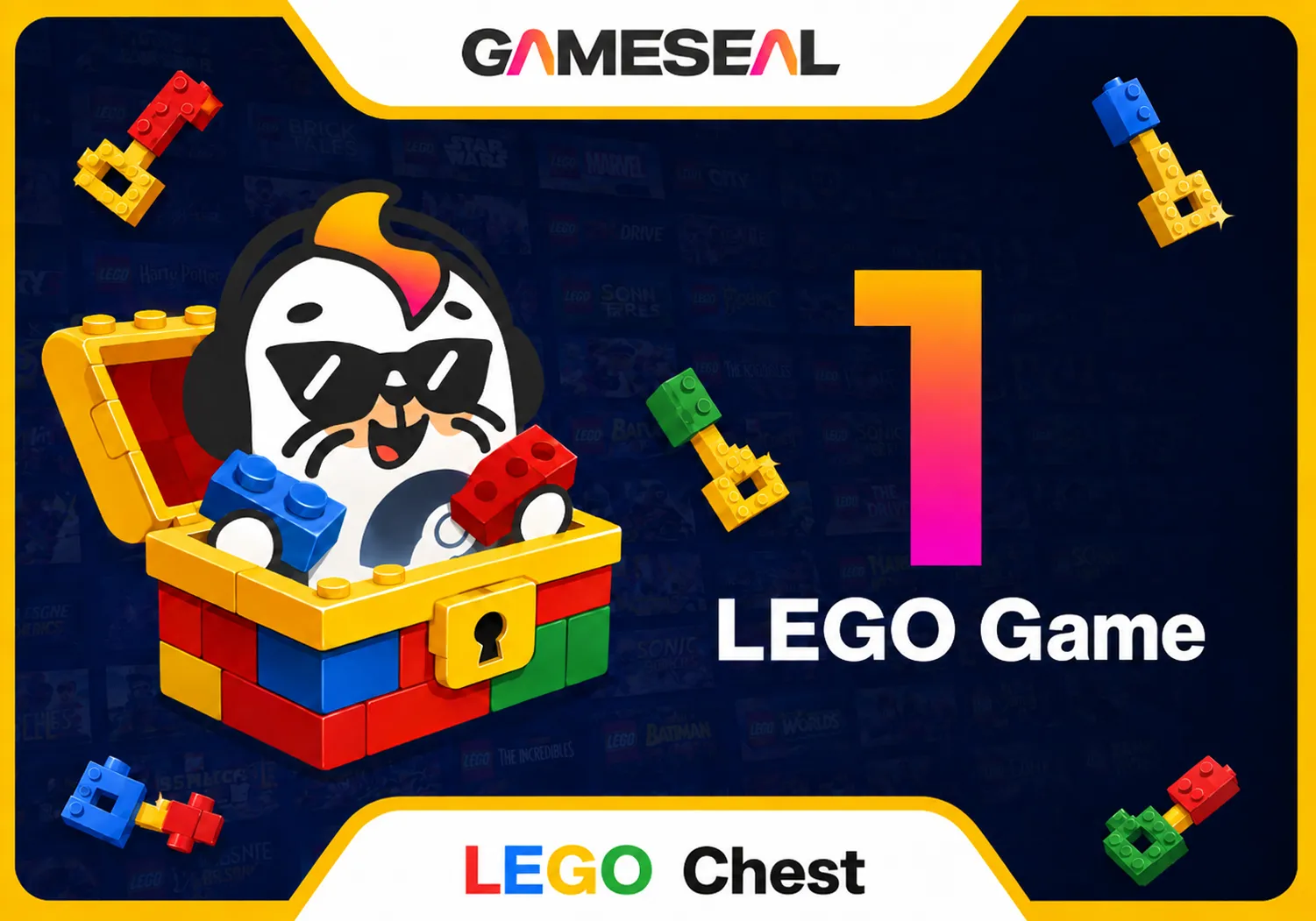 Gameseal 1x Random LEGO Chest (PC)