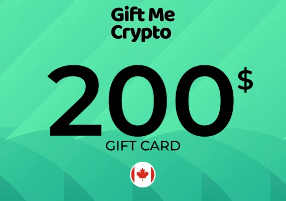 Gift Me Crypto Gift Card 200 CAD