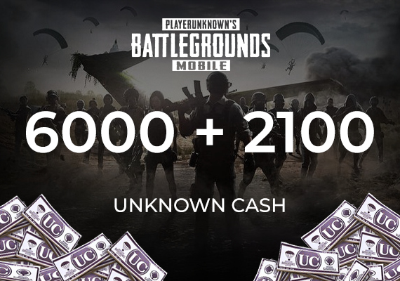 PUBG Mobile 6000 + 2100 UC (Unknown Cash) Official website PUBG Mobile 6000 + 2100 UC (Unknown Cash) Official website