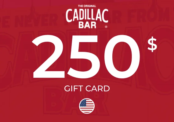 Cadillac Bar Gift Card 250 USD