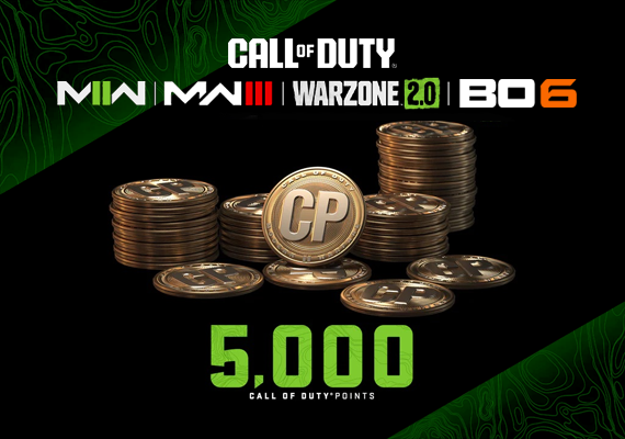 Call of Duty 5000 Points (BO6/MW3/MW2/Warzone 2.0) (Xbox One / Xbox Series X|S) Call of Duty 5000 Points (BO6/MW3/MW2/Warzone 2.0) (Xbox One / Xbox Series X|S)