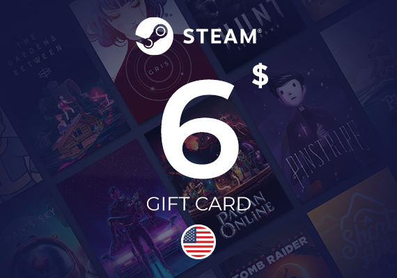 Steam Wallet Gift Card 6 USD