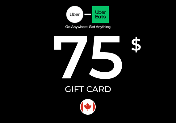 Uber Eats Gift Card 75 CAD