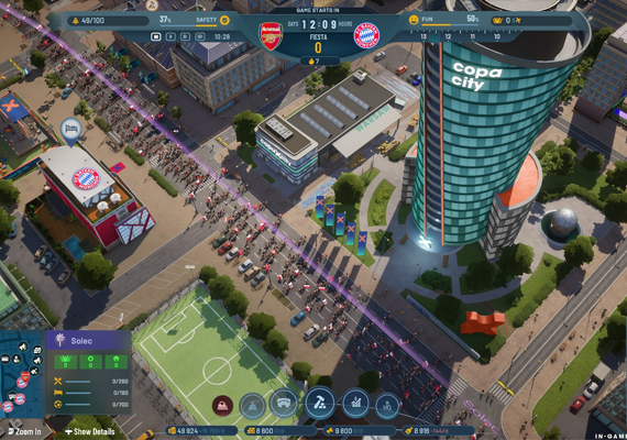 Select from a diverse lineup of licensed football clubs, including Arsenal FC, FC Bayern Munich, and CR Flamengo, to join your city's league. Select from a diverse lineup of licensed football clubs, including Arsenal FC, FC Bayern Munich, and CR Flamengo, to join your city's league.