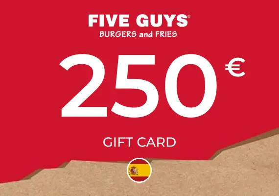 Five Guys Gift Card 250 EUR