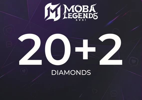 Moba Legends - 20 Diamonds + 2 Bonus