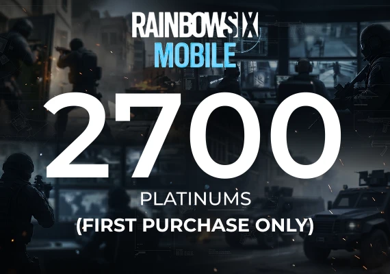 Rainbow Six Mobile - 2700 Platinum (FIRST PURCHASE ONLY)