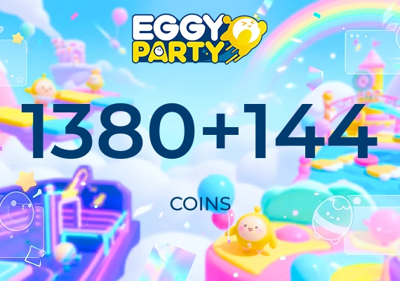 Eggy Party - 1380 + 144 Eggy Coins