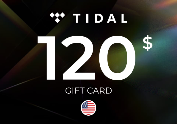 Tidal Gift Card 120 USD (US) Tidal Gift Card 120 USD (US)