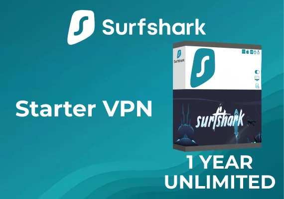 Surfshark Starter VPN Key (1 Year / Unlimited Devices)