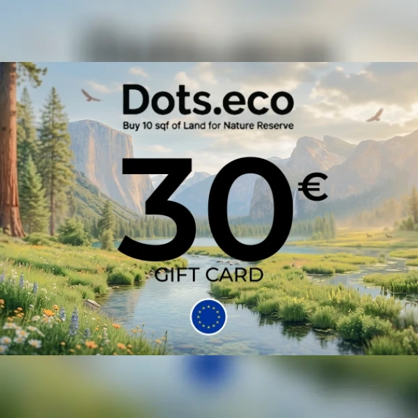 Dots.eco - Buy 10 sqf of Land for Nature Reserve Gift Card 30 EUR Key - EU