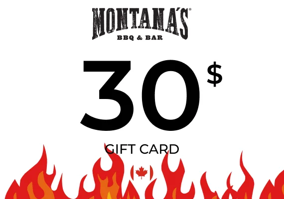 Montana's Gift Card 30 CAD