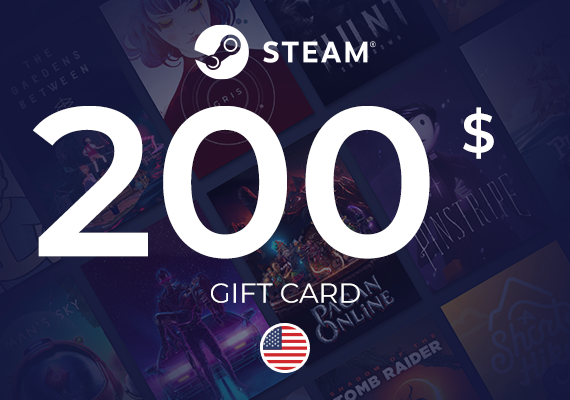 Steam Wallet Gift Card 200 USD