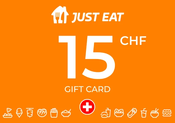 Just Eat Gift Card 15 CHF Key - SWITZERLAND