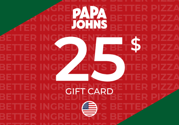 Papa Johns Gift Card 25 USD