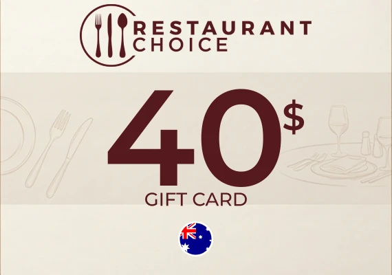 Restaurant Choice Gift Card 40 AUD