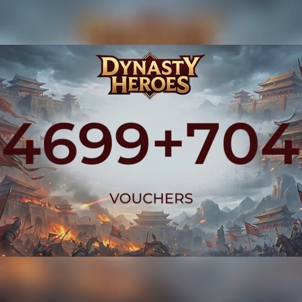 Dynasty Heros - 4699 Voucher + 704 Voucher Direct Top-Up - GLOBAL
