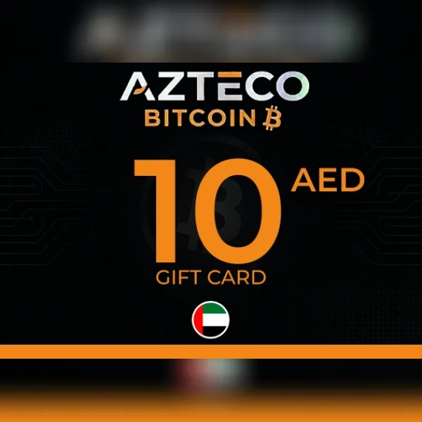 Azteco Bitcoin Voucher - Lightning Gift Card 10 AED Key - UNITED ARAB EMIRATES