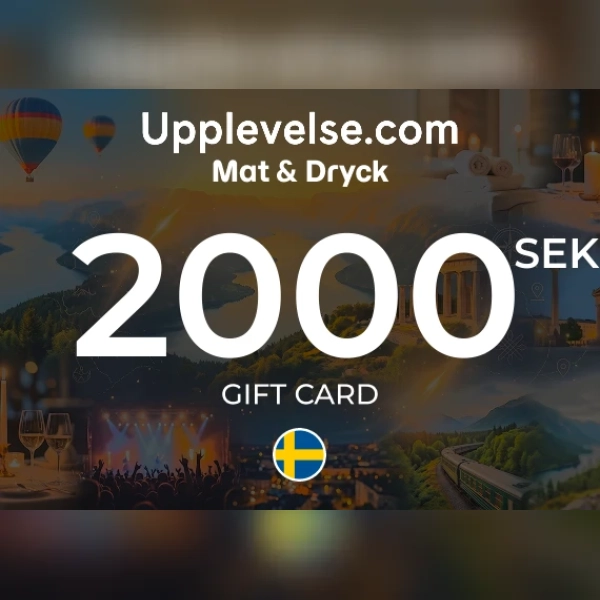 Mat & Dryck – Upplevelse.com Gift Card 2000 SEK Key - SWEDEN