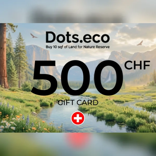 Dots.eco - Buy 10 sqf of Land for Nature Reserve Gift Card 500 CHF Key - SWITZERLAND