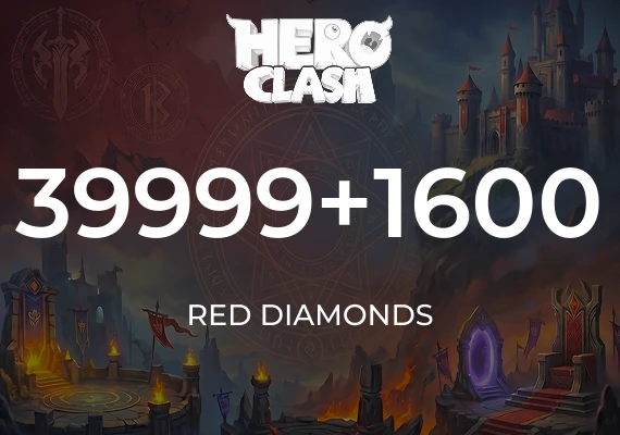 Hero Clash - 39999 + 1600 Red Diamonds