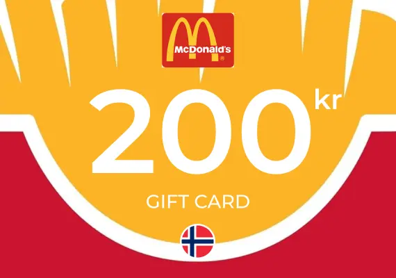 McDonald's Gift Card 200 NOK