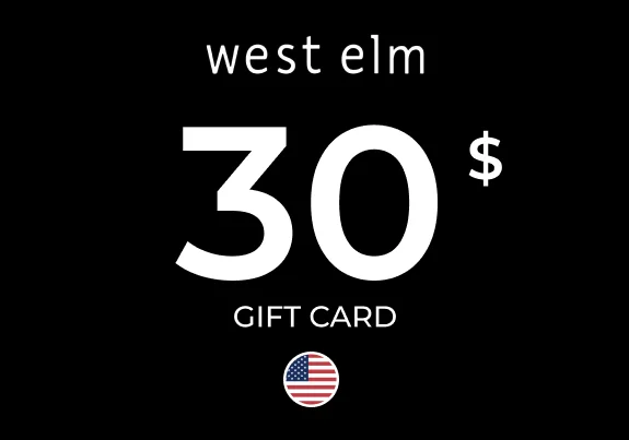 West elm Gift Card 30 USD