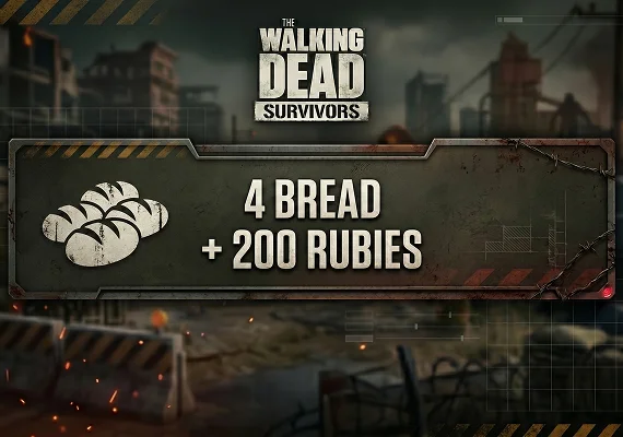 The Walking Dead: Survivors - 4 Bread + 200 Rubies