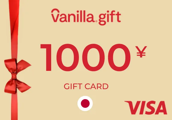 Vanilla Visa Gift Card 1000 JPY