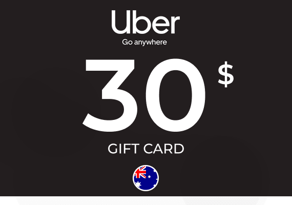 Uber Rides Gift Card 30 AUD
