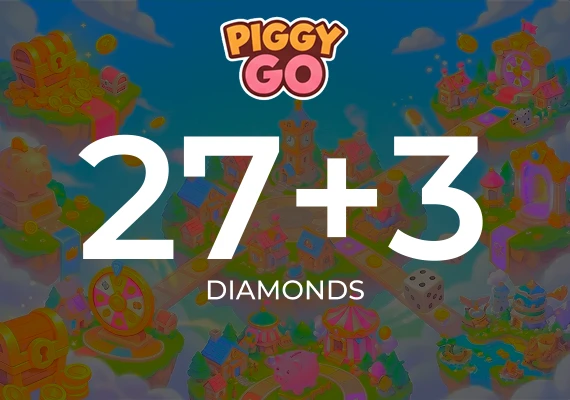 Piggy GO - 27 + 3 Diamonds