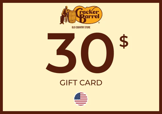 Cracker Barrel Gift Card 30 USD
