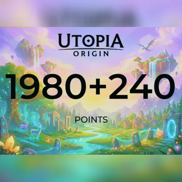 Utopia: Origin - 1980 + 240 Points Direct Top-Up - GLOBAL