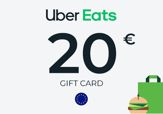 Uber Eats Gift Card 20 EUR Uber Eats Gift Card 20 EUR
