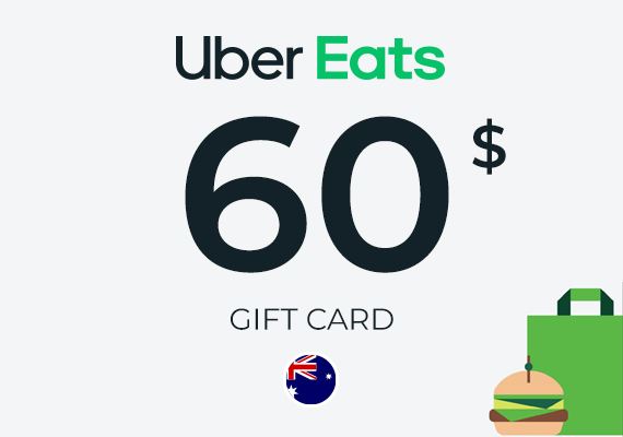 Uber Eats Gift Card 60 AUD